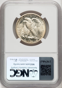 1934-D 50C Walking Liberty Half Dollar NGC MS66