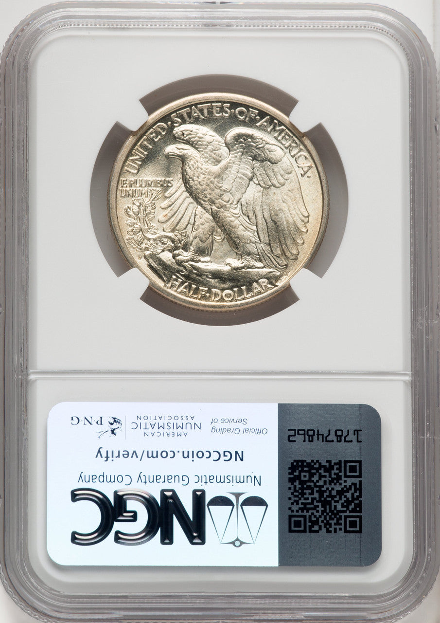 1934-D 50C Walking Liberty Half Dollar NGC MS66