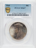 1964 50C Kennedy Half Dollar PCGS MS67