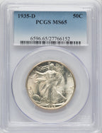 1935-D 50C Walking Liberty Half Dollar PCGS MS65