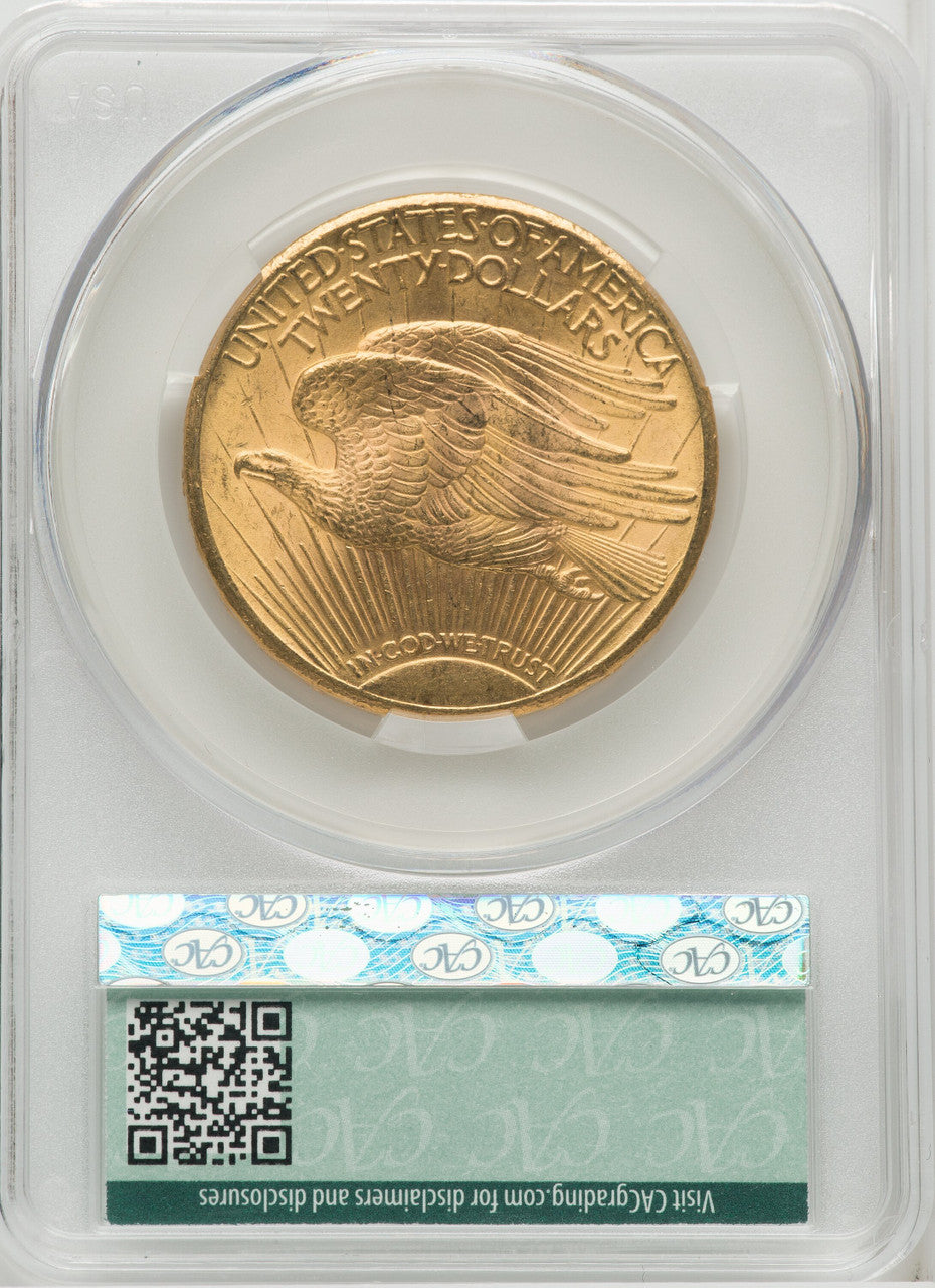 1928 $20 Saint-Gaudens Double Eagle CACG MS64