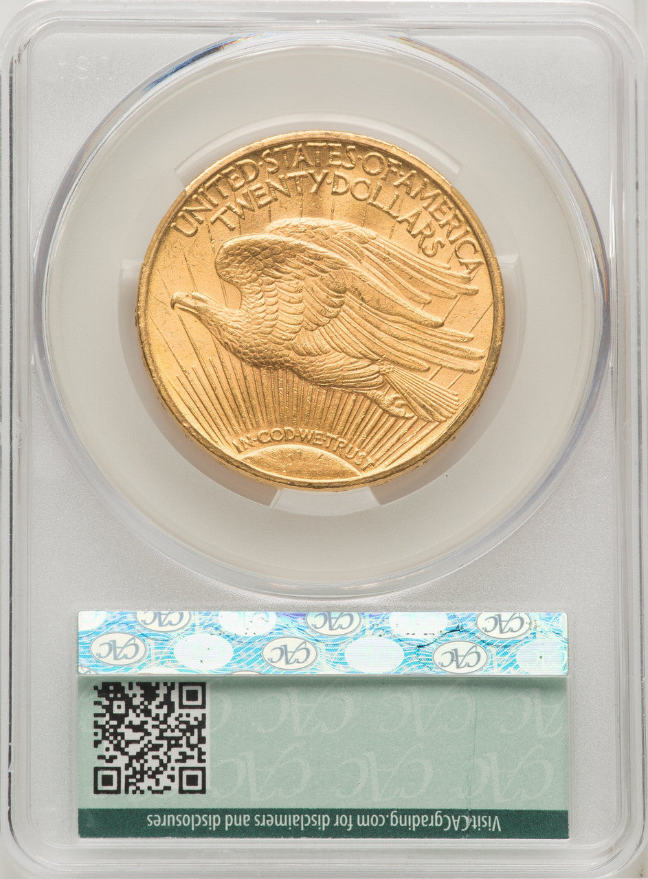 1910 $20 Saint-Gaudens Double Eagle CACG MS63