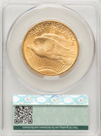1913-D $20 Saint-Gaudens Double Eagle CACG MS62