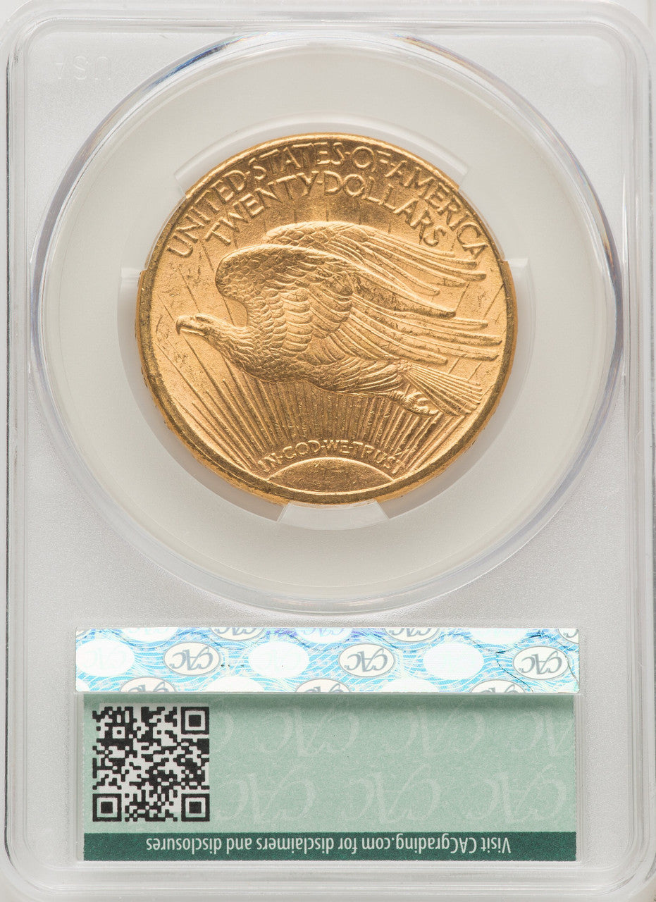 1914-S $20 Saint-Gaudens Double Eagle CACG MS62