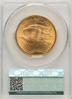 1925 $20 Saint-Gaudens Double Eagle CACG MS64