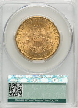 1892-S $20 Liberty Double Eagle CACG MS62