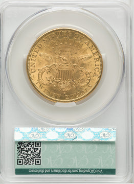 1893-S $20 Liberty Double Eagle CACG MS62