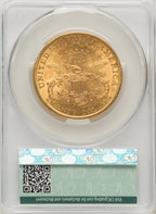 1896 $20 Liberty Double Eagle CACG MS62