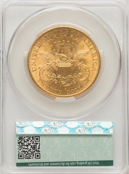 1896-S $20 Liberty Double Eagle CACG MS62