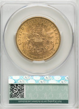 1897 $20 Liberty Double Eagle CACG MS62
