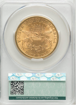 1897-S $20 Liberty Double Eagle CACG MS62