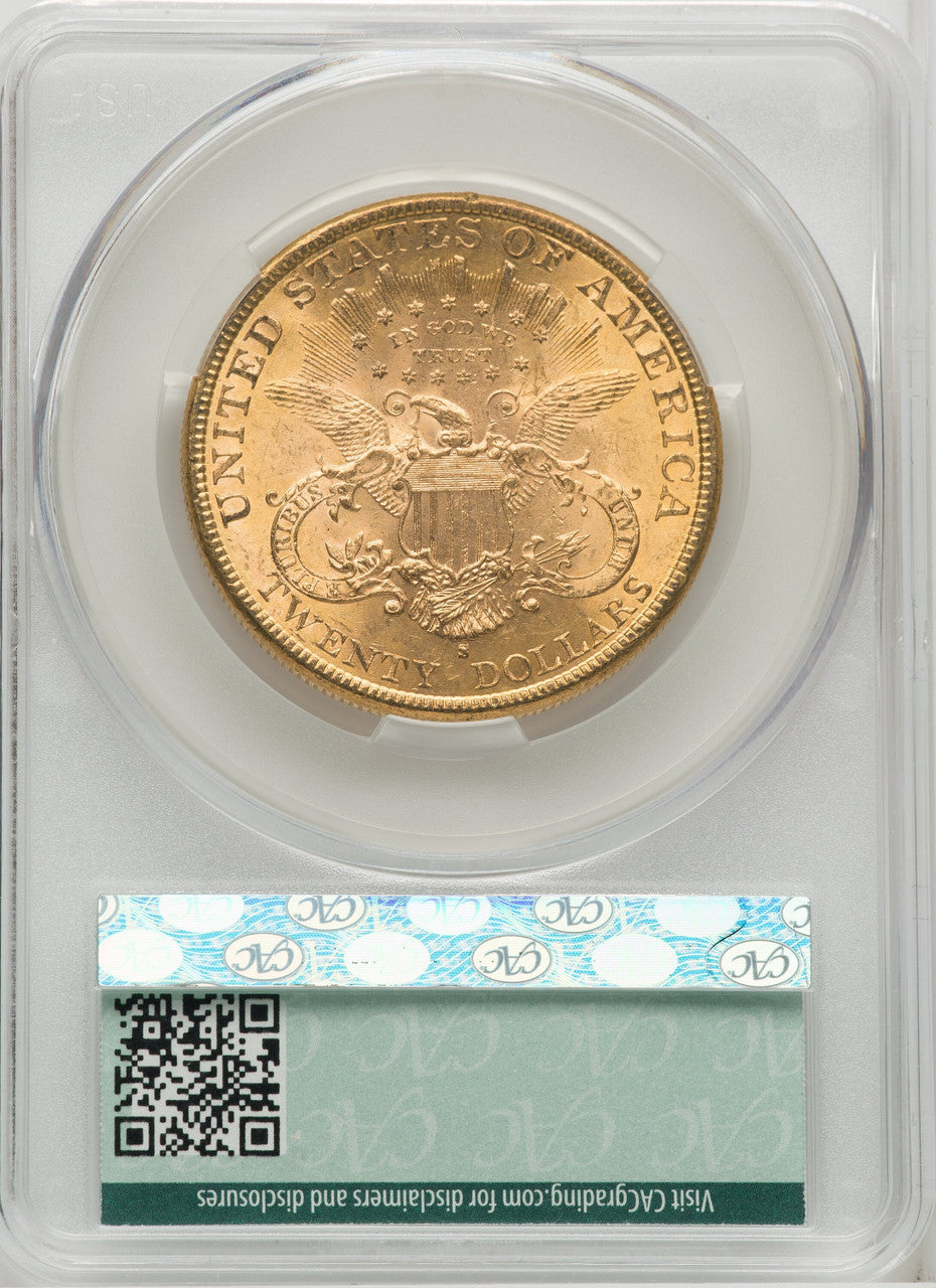1899-S $20 Liberty Double Eagle CACG MS62