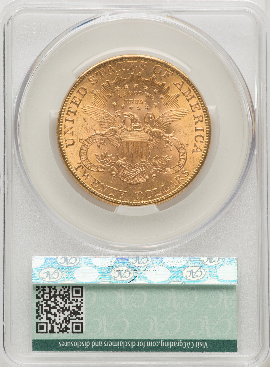 1901 $20 Liberty Double Eagle CACG MS62