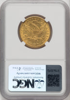 1892-O $10 Liberty Eagle NGC AU58