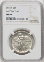 1939-S 50C Oregon Commemorative Silver NGC MS65