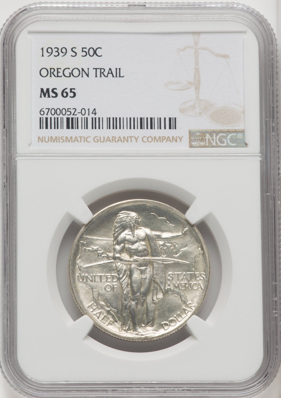 1939-S 50C Oregon Commemorative Silver NGC MS65