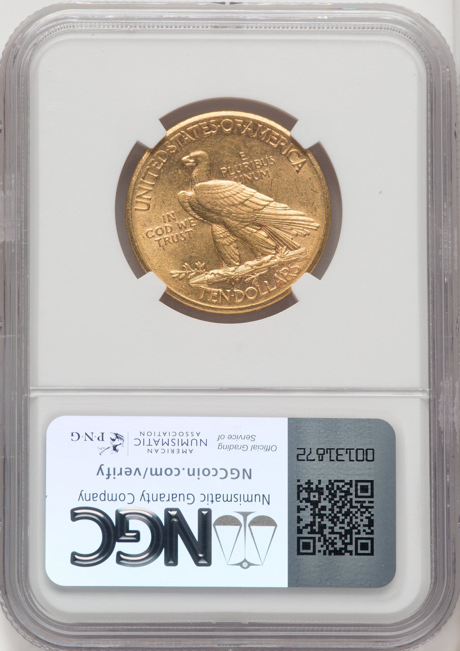 1911-D $10 Indian Eagle NGC AU55