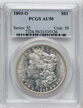 1893-O $1 Morgan Dollar PCGS AU50
