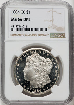 1884-CC $1 DM Morgan Dollar NGC MS66