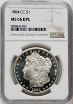 1884-CC $1 DM Morgan Dollar NGC MS66