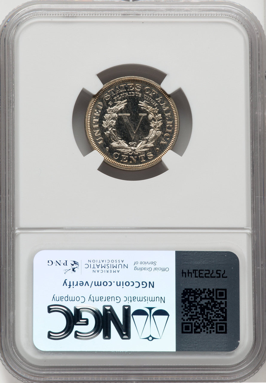 1897 5C Proof Liberty Nickel NGC PR66