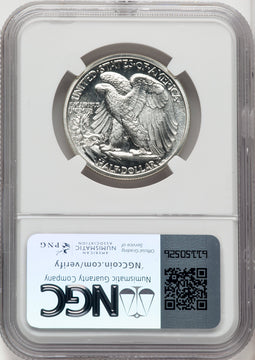 1942 50C Proof Walking Liberty Half Dollar NGC PR67+