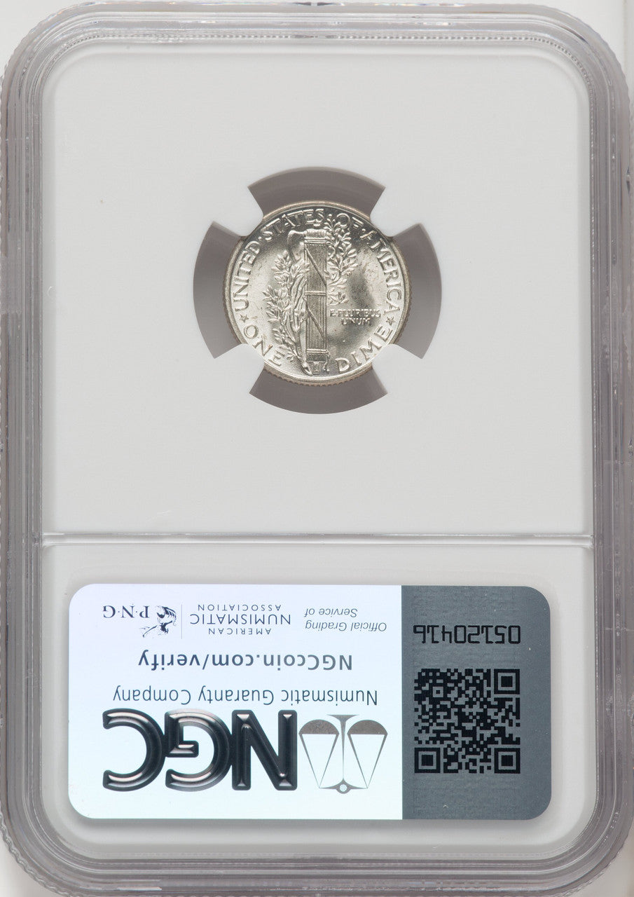 1936 10C FB Mercury Dime NGC MS67+