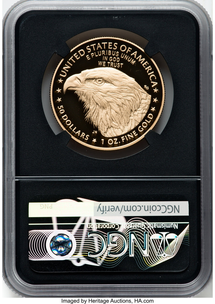 2022-W 1 oz Gold Eagle First Day of Issue NGC PF70 Jennie Norris