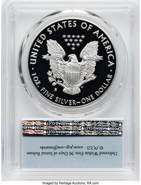 2017-S S$1 Silver Eagle FS Flag PCGS PR70