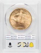 1923 $20 CAC Saint-Gaudens Double Eagle PCGS MS64+