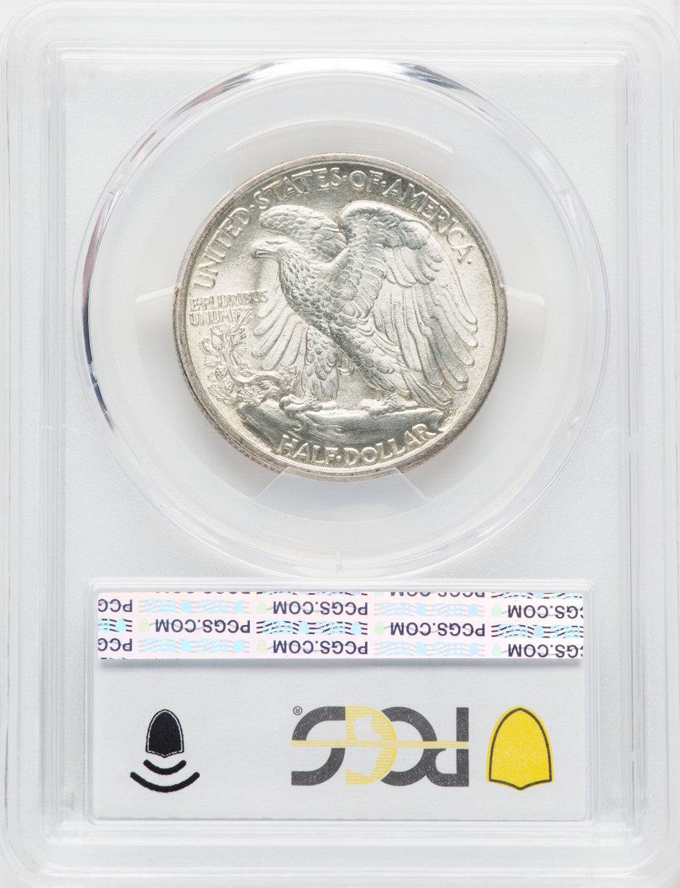 1917-D 50C OBVERSE CAC Walking Liberty Half Dollar PCGS MS64