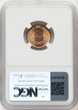 1895 1C RD Indian Cent NGC MS66