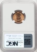 1895 1C RD Indian Cent NGC MS66