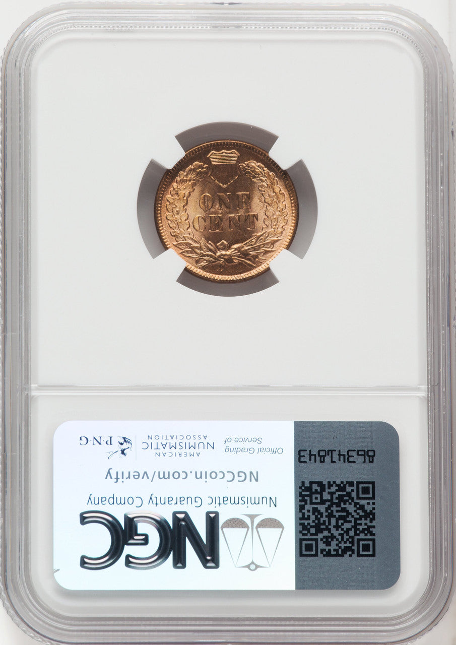 1895 1C RD Indian Cent NGC MS66