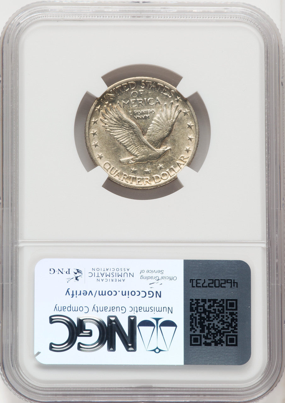 1918/7-S 25C Standing Liberty Quarter NGC AU50