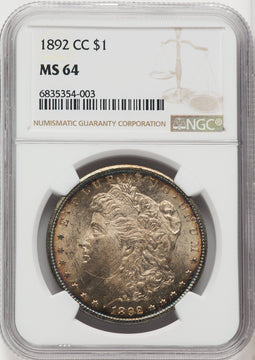 1892-CC $1 Morgan Dollar NGC MS64 (766863036)
