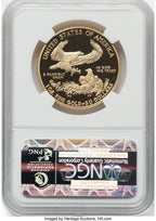 2012-W $50 One-Ounce Gold Eagle First Strike FR Blue NGC PF70