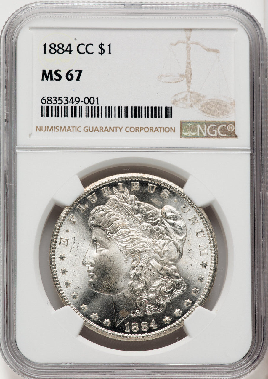 1884-CC Morgan Dollar NGC MS67 (766863038)