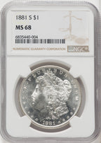 1881-S $1 Morgan Dollar NGC MS68 (766685010)
