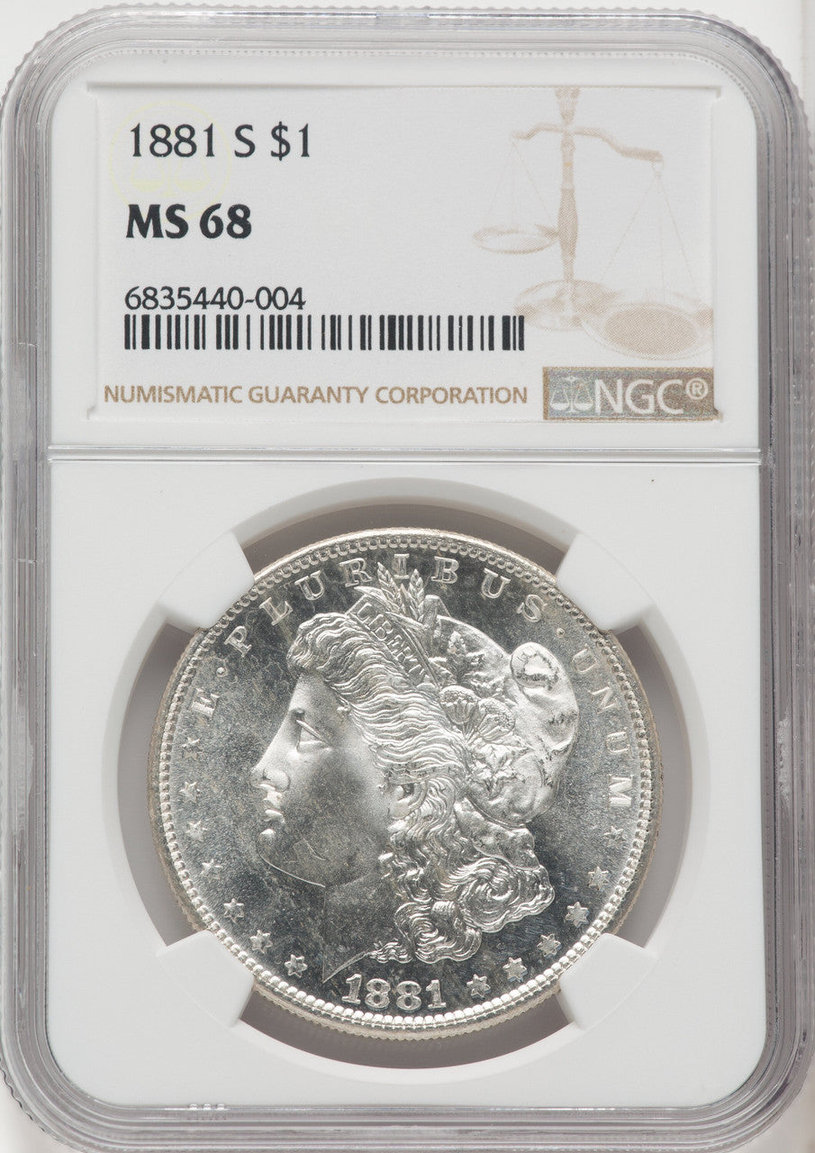 1881-S $1 Morgan Dollar NGC MS68 (766685010)