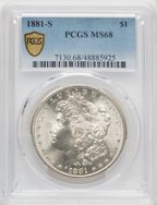 1881-S $1 Morgan Dollar PCGS MS68