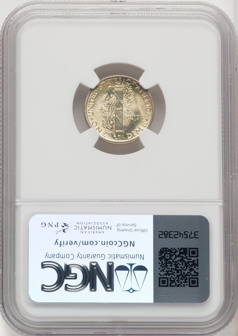 1942 10C FB Mercury Dime NGC MS68 (767222002)