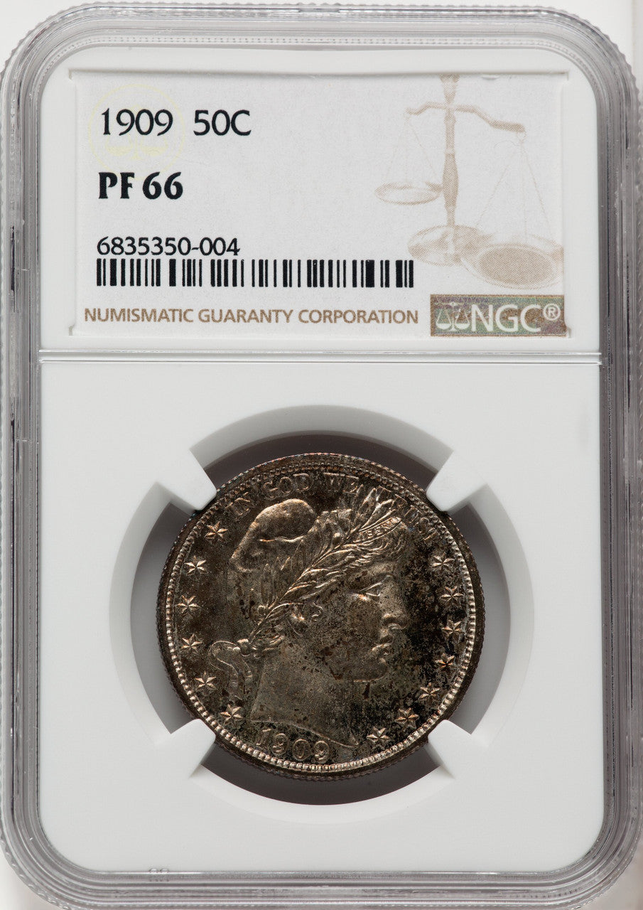1909 50C Proof Barber Half Dollar NGC PR66
