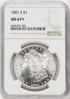 1881-S $1 Morgan Dollar NGC MS67+ (505877002)