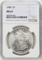 1900 $1 Morgan Dollar NGC MS67 (766884003)