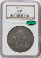 1799 S$1 7x6 Stars CAC Early Dollar NGC XF45