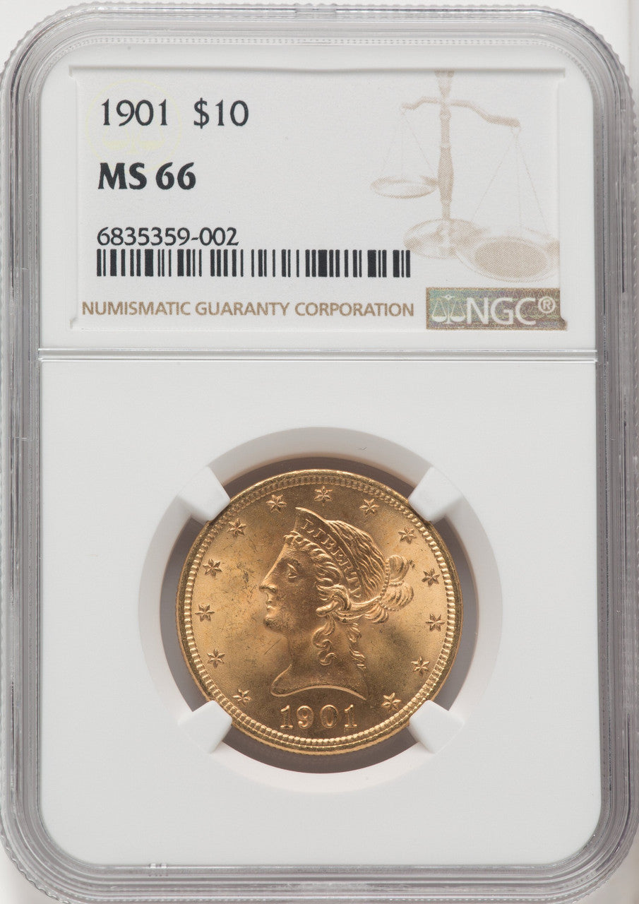 1901 $10 Liberty Eagle NGC MS66 (765367008)
