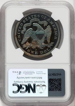 1871 S$1 Proof Seated Dollar NGC PR66