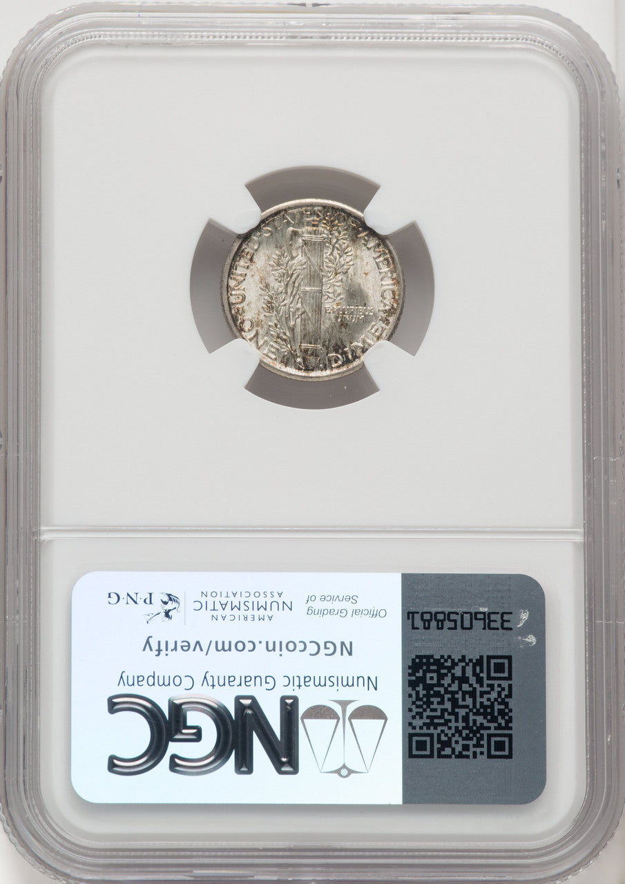 1919 10C FB Mercury Dime NGC MS67