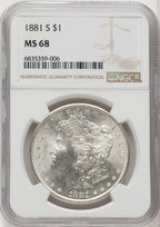 1881-S $1 Morgan Dollar NGC MS68 (505877003)